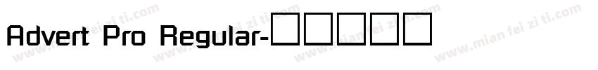 Advert Pro Regular字体转换